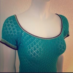 Missoni Crochet Knit Top Sweater size 48- 12US